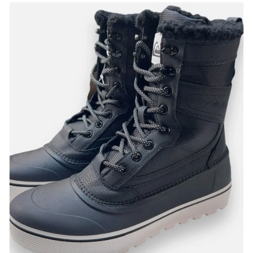 Quiksilver Sub Zero Hi Men's 200g Winter Fur Lined Snow Boots RARE NEW! Size 8